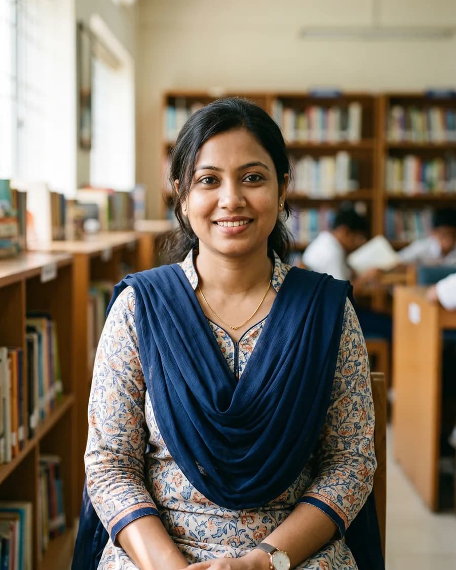 Portrait of English teacher Tahmina Rahman